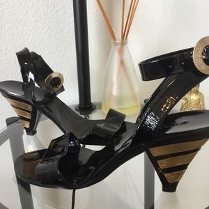 Michael Kors 2-2.5 inch wedge strap heel sandal